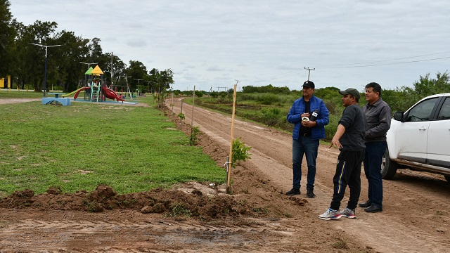 Papp supervisó los trabajos de mejoramiento en la colectora del acceso norte 
