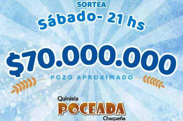 Quiniela Poceada récord: $70 millones en el pozo acumulado