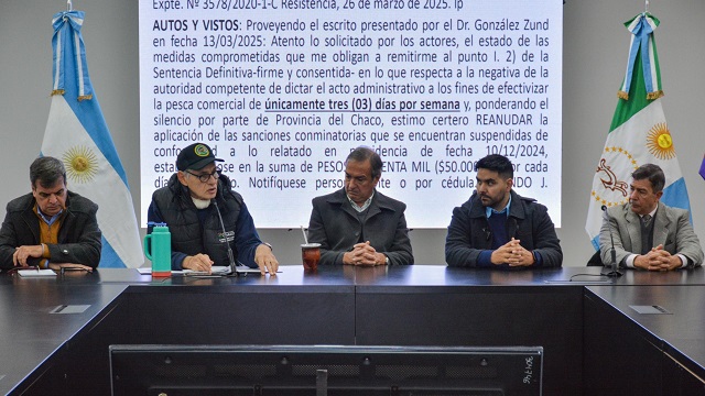 Producción se reunió con Pescadores Comerciales para informar sobre la normativa vigente 