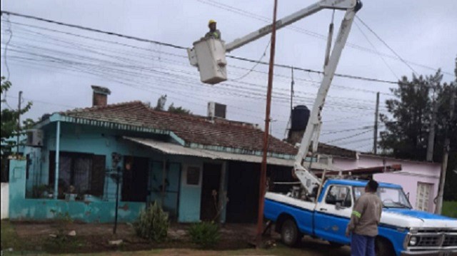 Villa Angela: Continúa la mejora integral en el alumbrado público de la ciudad 