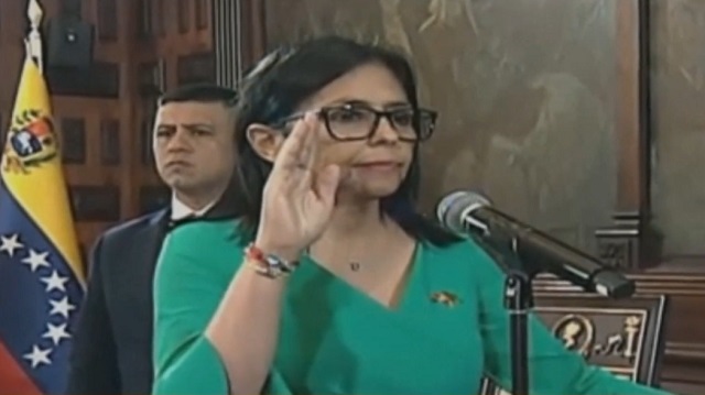 Delcy Rodr&iacute;guez jur&oacute; como nueva presidenta de Venezuela