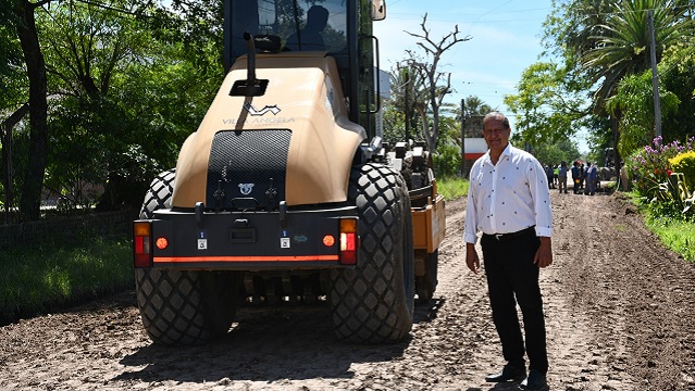 Papp supervisó nueva obra de pavimento en calles Juramento y Montevideo en el Barrio Sur 