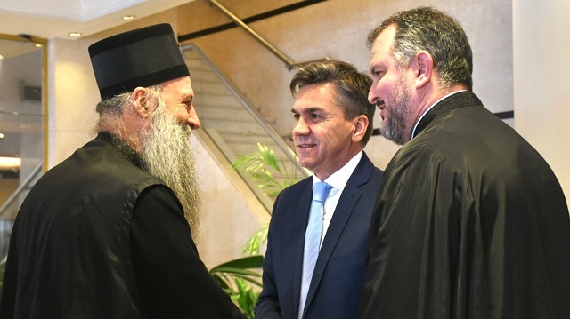 Leandro Zdero mantuvo un encuentro protocolar con su Santidad Porfirije, patriarca de la Iglesia Ortodoxa Serbia 