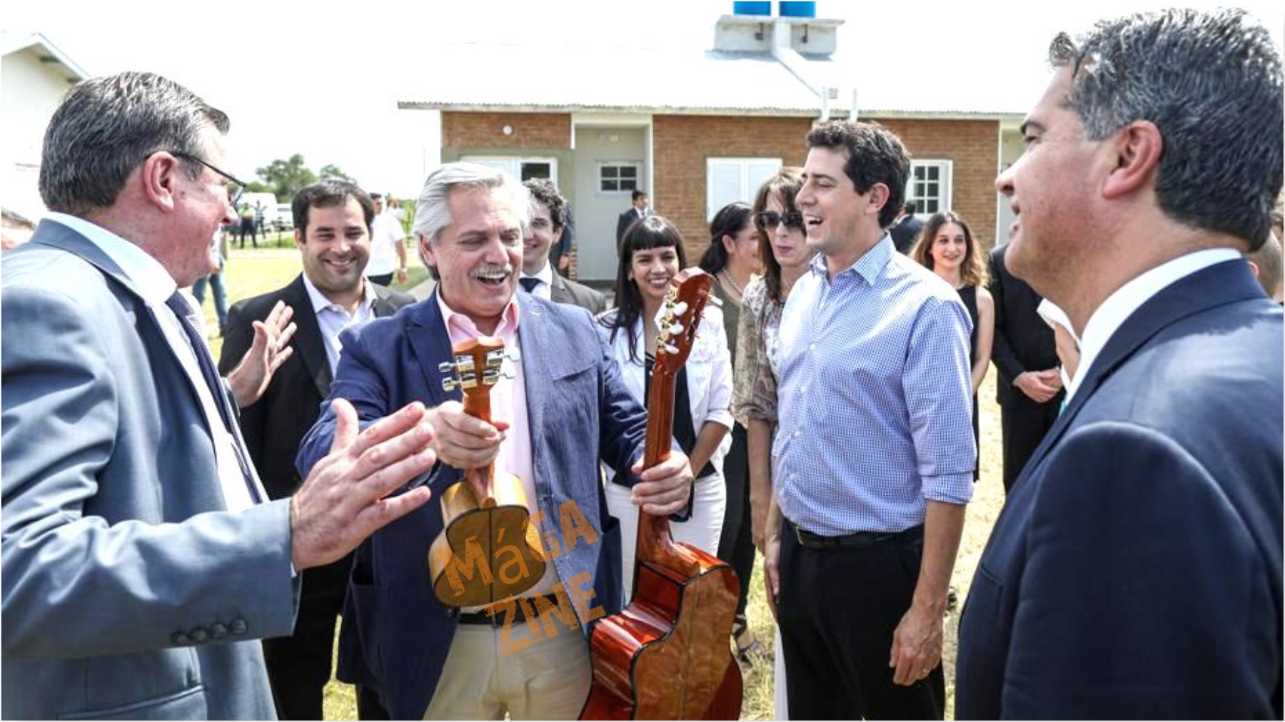 Atlanto Honcheruk acompañó la visita de Alberto Fernández a La Leonesa 