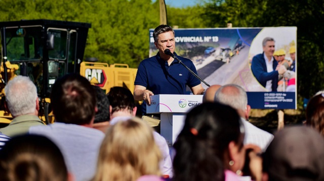 El Gobernador Zdero inició la pavimentación de la Ruta Provincial Nº13 que conectará Cote Lai con Charadai