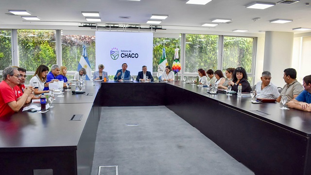 El Gobierno del Chaco recibió hoy al sector Docente 
