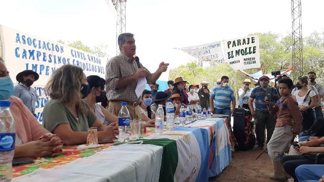 En El Paraje el Caudillo, Capitanich se reunió con Productores del Frente Nacional Campesino  