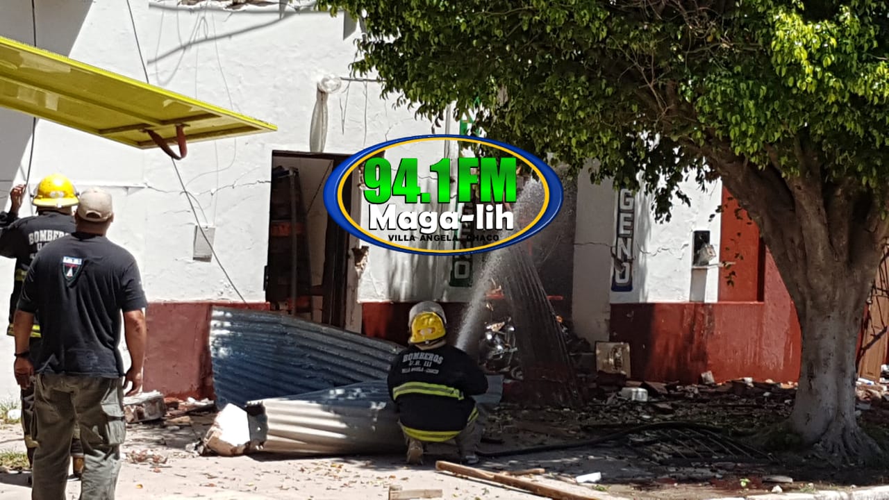 Villa Ángela: Explosión en el local de Matafuegos Villa Ángela deja como saldo 2 víctimas fatales