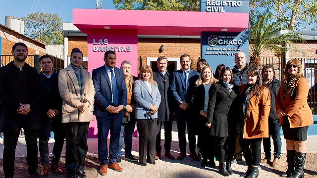 EN EL 80° ANIVERSARIO DE LAS GARCITAS, EL GOBERNADOR ZDERO INAUGURÓ LAS REFACCIONES INTEGRALES DEL REGISTRO CIVIL