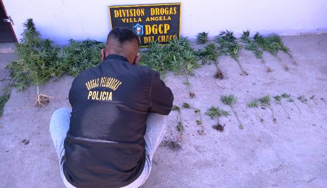 Allanamiento positivo de la División Drogas Villa Ángela, hay un detenido