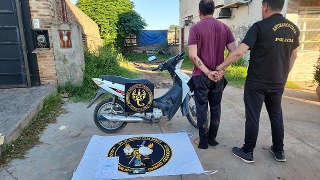 Villa Ángela: La División Drogas detuvo a un masculino con cocaína