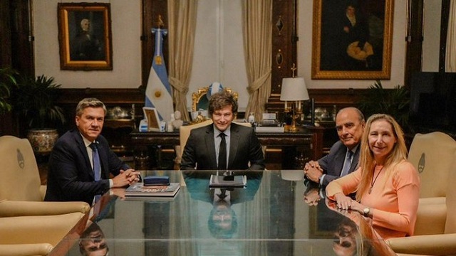 Leandro Zdero fue recibido por Milei en la Casa Rosada