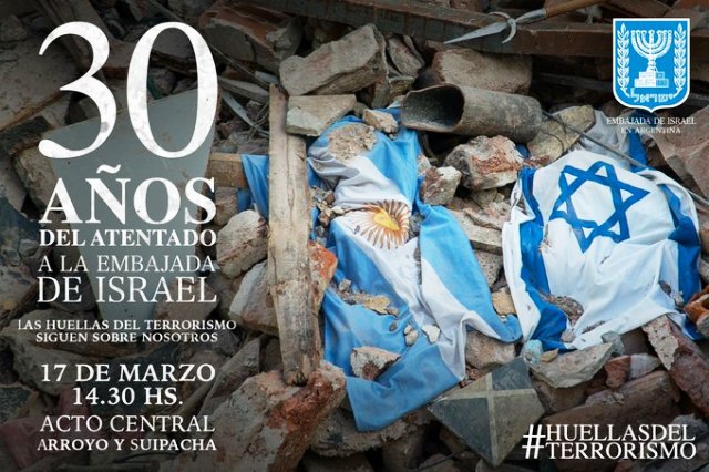 Embajada de Israel: se cumplen 30 años del primer ataque terrorista en la Argentina