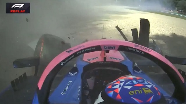Accidentada clasificación de Colapinto: fuerte choque en la Q1 del GP de Emilia-Romaña