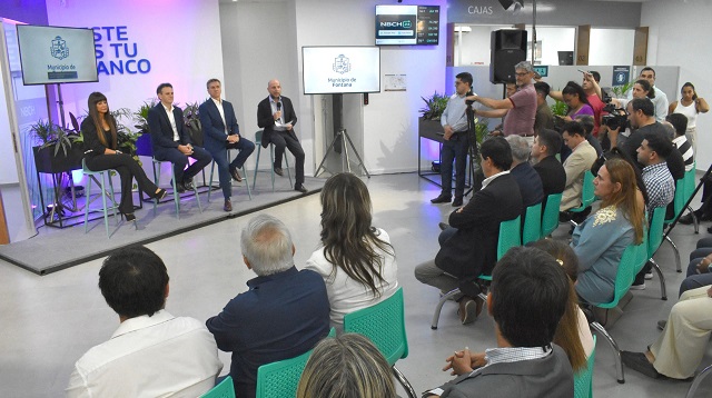 EL GOBERNADOR ZDERO ACOMPAÑÓ LA INAUGURACIÓN DE LA NUEVA SUCURSAL DEL NBCH EN FONTANA