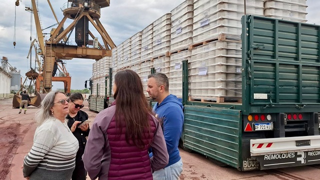 Desde el Puerto de Barranqueras se realizó una exportación histórica de hilado de algodón  