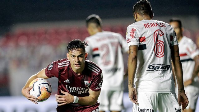 Libertadores: River jugó un gran partido en Brasil e igualó 2-2 ante San Pablo