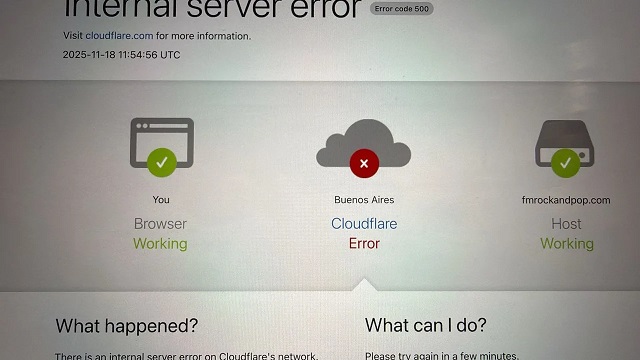 Caída global de Cloudflare: X y portales de noticias fuera de servicio