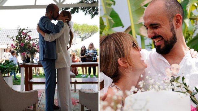 ¡Abel Pintos y Mora Calabrese, casados!: la boda fue en Resistencia y el cantante mostró las fotos