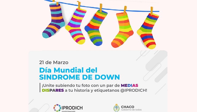 Día Mundial de las Personas con Síndrome de Down: IPRODICH invita a usar medias dispares