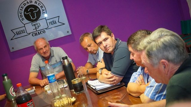 Halavacs mantuvo reuniones con la Sociedad Rural de Sáenz Peña y la Federación Agraria 