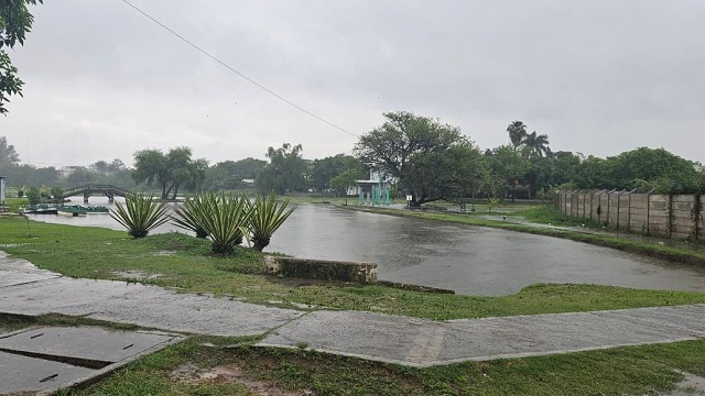 LLUVIAS ABUNDANTES EN CHACO: INTENSOS OPERATIVOS  DE DRENAJE Y SE ESPERAN MEJORAS HACIA EL FINAL DEL D&Iacute;A