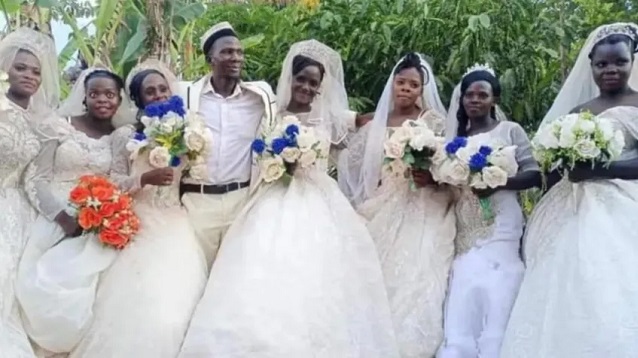 Un curandero de 43 años se casó, el mismo día, con 7 mujeres, dos de las cuales son hermanas