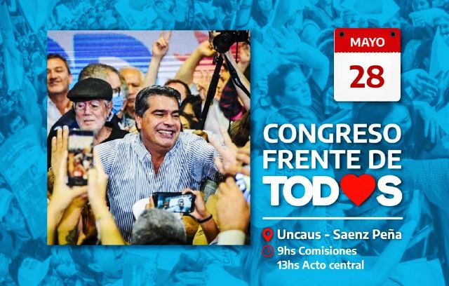 El Frente de Todos Chaco se prepara para su primer Congreso Provincial este sábado en Sáenz Peña  