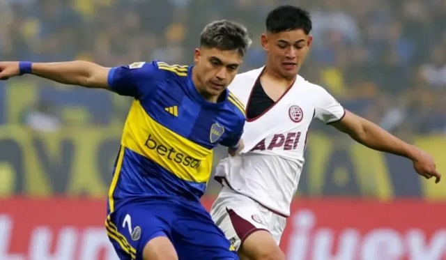 Boca empató con Lanús en un intenso partido de Copa de la Liga Profesional