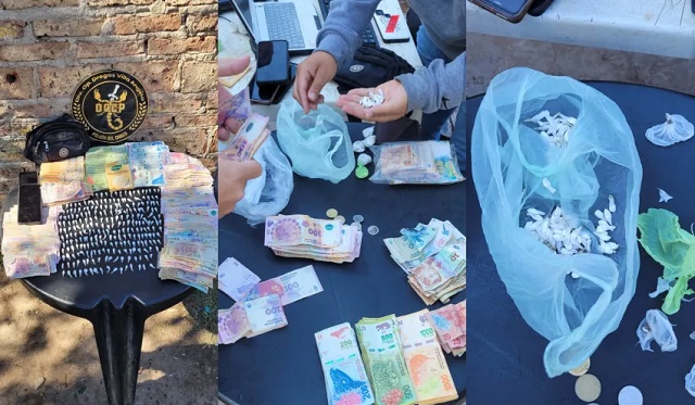 Allanaron un "kiosco narco" en Villa Ángela, detuvieron a un joven y secuestraron armas