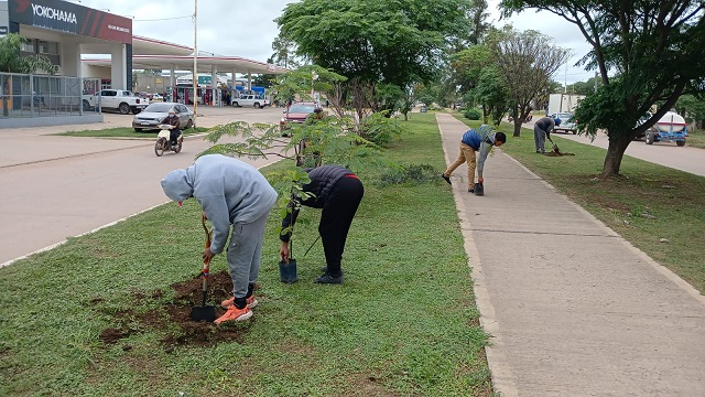 Embellecimiento Urbano y Reforestación en el marco del Aniversario de la ciudad 