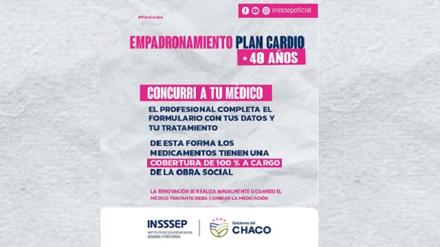 INSSSEP lanzó el empadronamiento del Plan Cardiovascular: Una acción clave para el cuidado de los Afiliados 