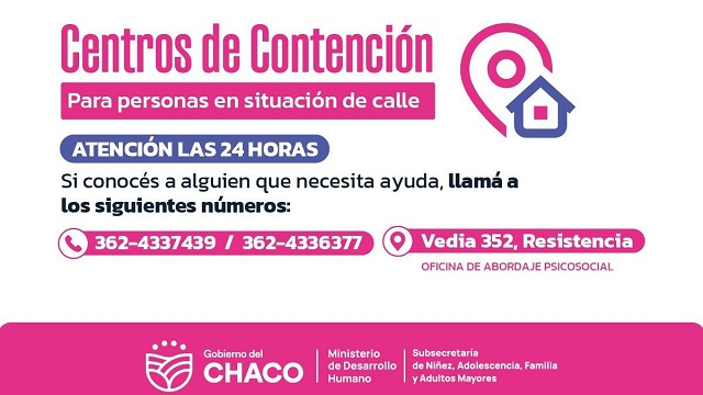 Desarrollo Humano refuerza la contención integral para Personas en Situación de Calle 