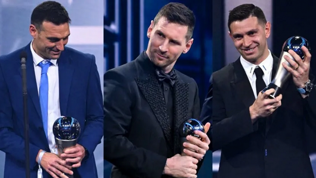 Histórica noche argentina en los The Best: Messi, el Dibu, Scaloni y la hinchada fueron galardonados por la FIFA