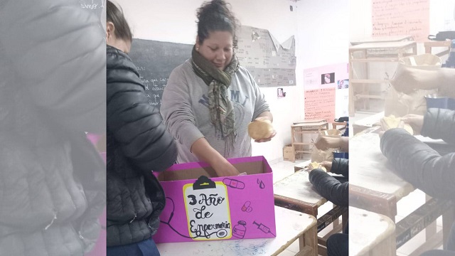 Villa Berthet: Refrigerio para todos los estudiantes secundarios y del I.E.S. 