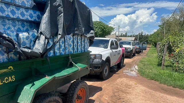 Las Garcitas: El Gobierno Provincial contin&uacute;a con la asistencia a las familias, tras las lluvias