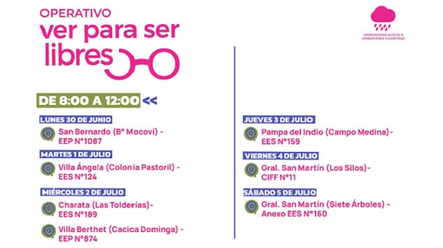 ”Ver Para Ser Libres”: Nuevo Operativo destinado a niños de Comunidades Originarias 