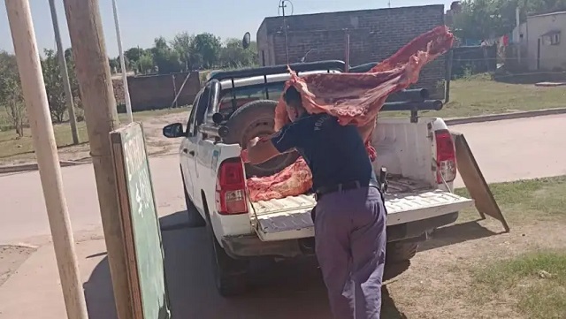 Villa Ángela: incautan 450 kilos de carne sin control sanitario