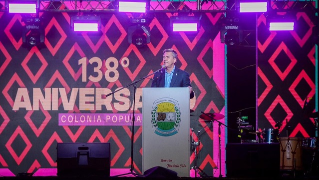 EL GOBERNADOR ZDERO ENCABEZÓ EL 138° ANIVERSARIO DE COLONIA POPULAR Y DESTACÓ EL CRECIMIENTO DE LA COMUNIDAD