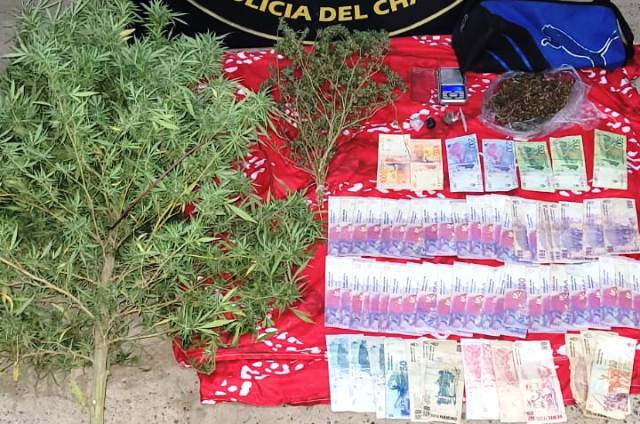 Allanamiento en Villa Ángela: secuestraron marihuana, dinero en efectivo y detuvieron a un hombre de 28 años