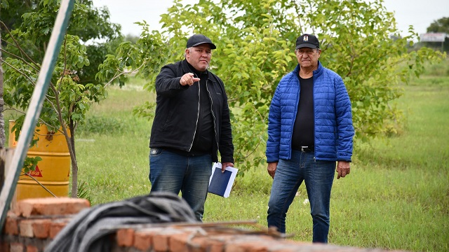 Papp destacó los avances en la construcción del Tótem del Acceso Oeste de Villa Ángela 