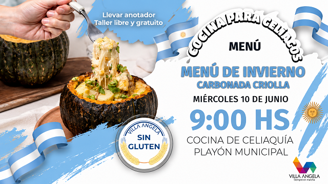 Villa &Aacute;ngela: Nuevo taller de cocina para Cel&iacute;acos con men&uacute; de invierno 