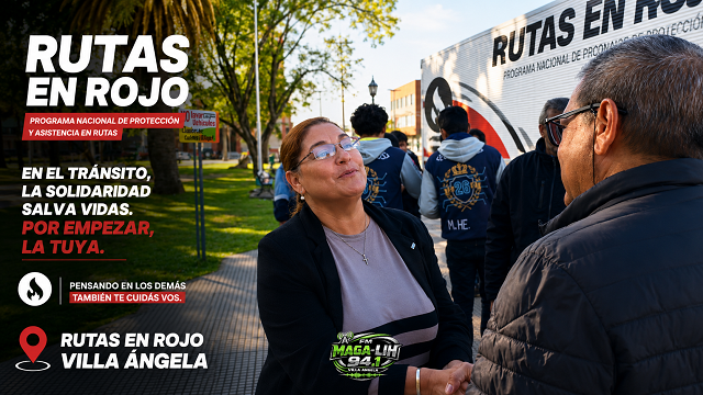 &ldquo;Rutas en Rojo&rdquo; lleg&oacute; a Villa &Aacute;ngela y fue recibida por el Dr. Guillermo Buyatti
