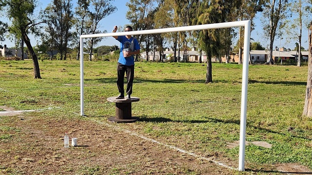 Mantenimiento en el Camping Municipal de Villa Ángela