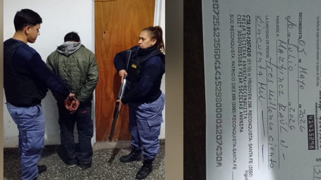 Operativo &ldquo;Lince&rdquo;: detienen a hombre de 47 a&ntilde;os por estafar $24 millones en cubiertas con cheques falsos