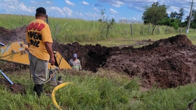 Sameep repar&oacute; un ca&ntilde;o del segundo acueducto y normaliz&oacute; el servicio en Napenay 