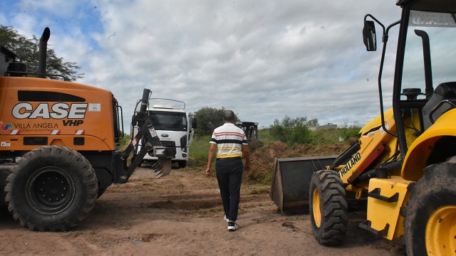 Papp destac&oacute; el esfuerzo Municipal para sostener los trabajos de relleno, mantenimiento y bacheo en la zona norte de la ciudad 