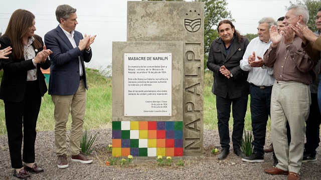 102&deg; ANIVERSARIO DE LA MASACRE DE NAPALP&Iacute;: EL GOBIERNO PROVINCIAL INAUGUR&Oacute; UN T&Oacute;TEM CONMEMORATIVO Y RATIFIC&Oacute; EL COMPROMISO CON LA REPARACI&Oacute;N HIST&Oacute;RICA
