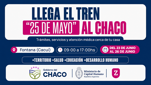 Por razones operativas y clim&aacute;ticas, el Tren 25 de Mayo reprograma su llegada a Fontana 