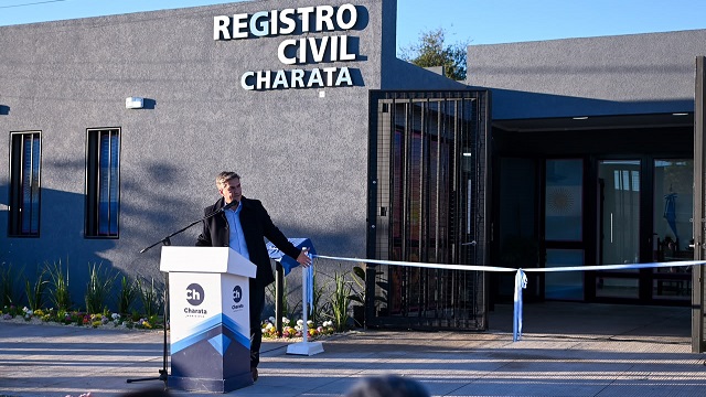 Tras 105 A&ntilde;os, Zdero inaugur&oacute; el primer edificio propio del Registro Civil de Charata